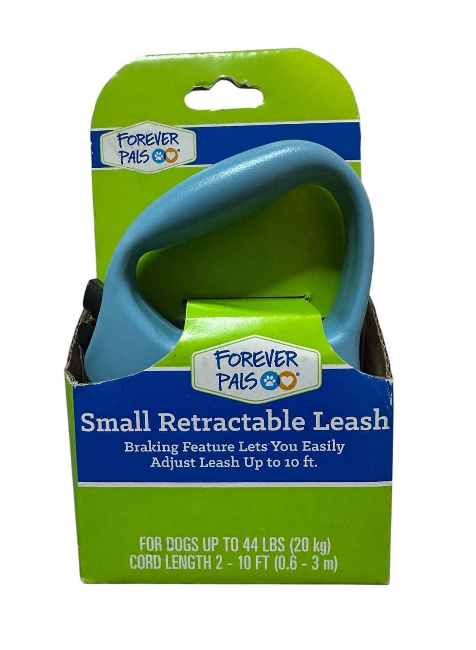 Forever Pals Small Retractable Dog Leash 10 ft for Dogs up to 44 lbs